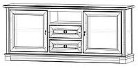 Комод ТВ из комплекта для гостиной Скай TOSCANA ECO \ ТОСКАНА ЭКО