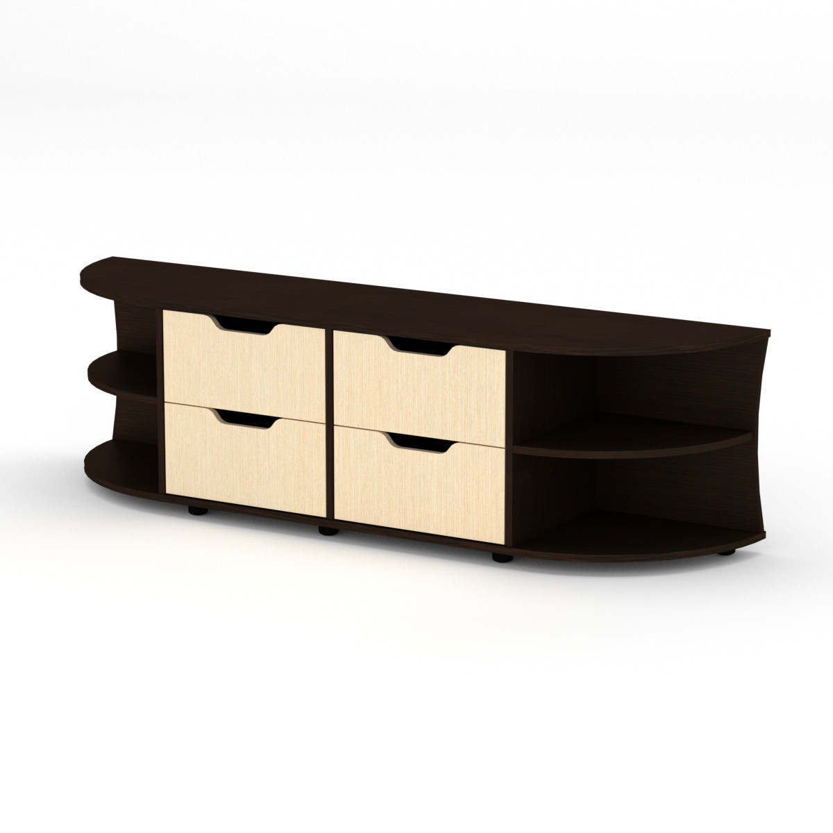 Тумба під ТВ Одеса венге комбі Компаніт (170х40х48 см), фото 1