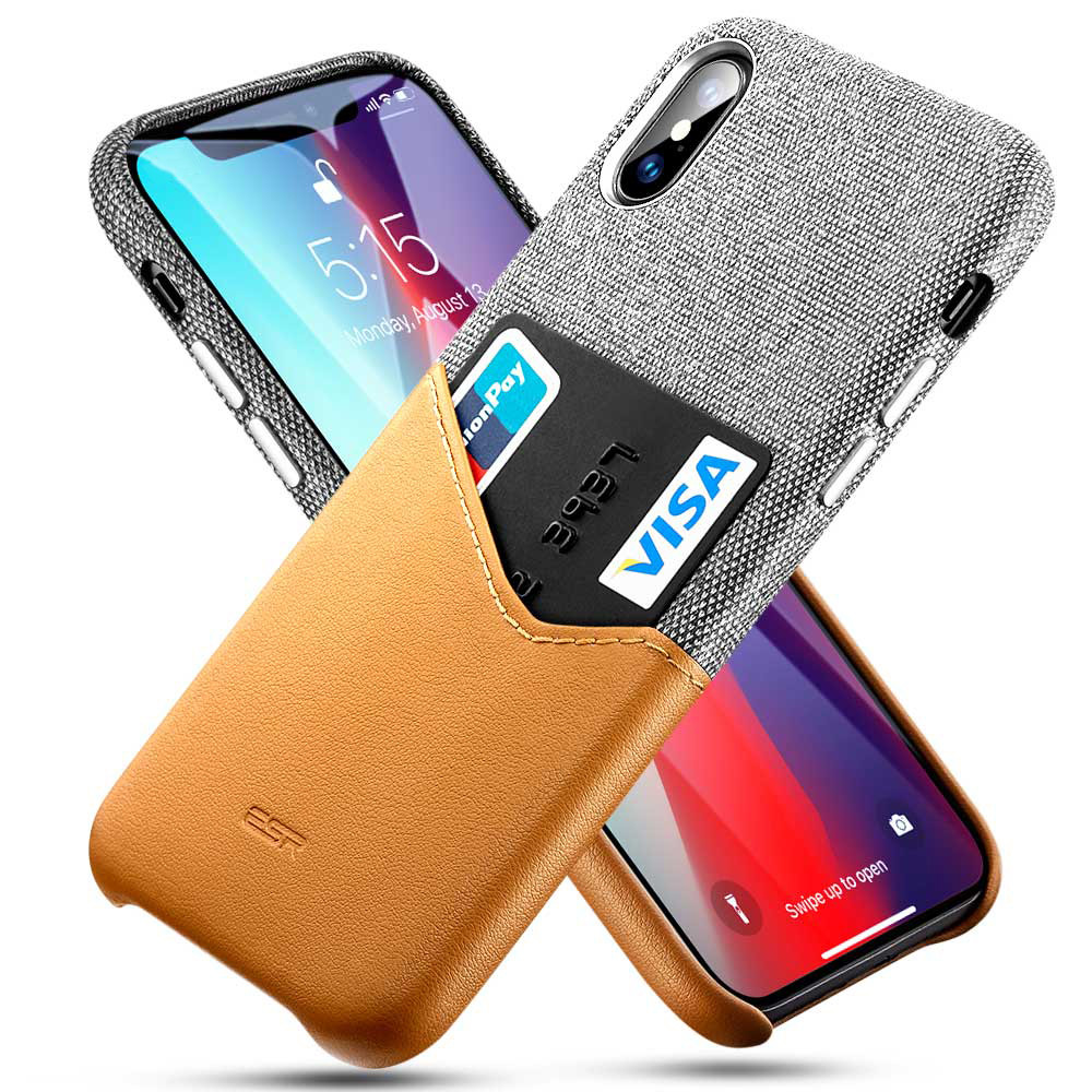 Чохол ESR для iPhone XS Max Metro Wallet, Gray+Brown (4894240067468)