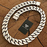 Срібна масивна чоловіча Ланцюг Панцир із кельтським візерунком., фото 6