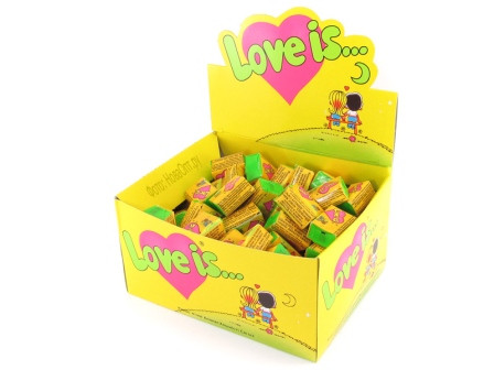 Жувальна гумка "Love is", Кокос-Ананас, 100 шт