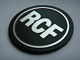 Значок , наклейка, логотип 40mm (metall) на сітку колонки RCF, фото 2
