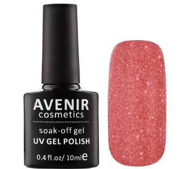 Гель-лак AVENIR Cosmetics №152  Персиково-кавова голографія