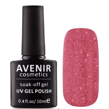 Гель-лак AVENIR Cosmetics №140  Орхідея з діамантовим пилом