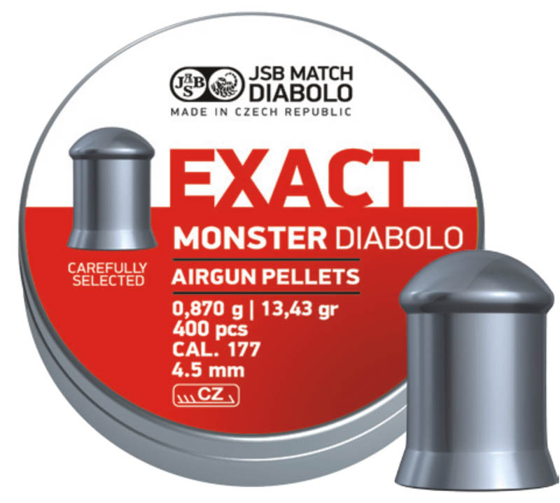 Кулі пневматичні JSB Diabolo Exact Monster 0.87 гр (400 шт) Кулі для воздушки Кульки 4.5 мм