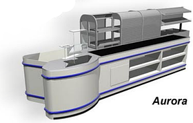 Індивідуальні рішення касових боксів "Prestige" Aurora