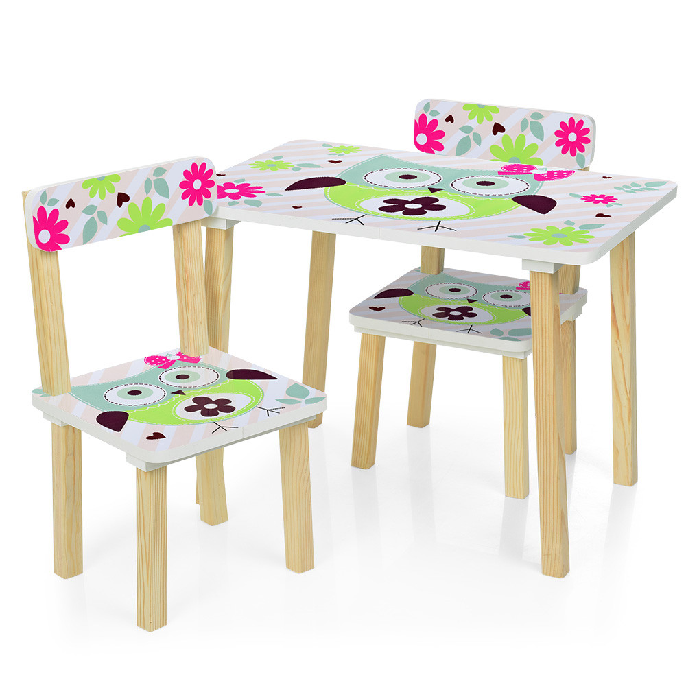 Стіл дитячий і стільці малюнок Сова Bambi 501-61, фото 1