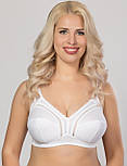 Бюстгальтер великих розмірів без кісточок, білий, фото 2