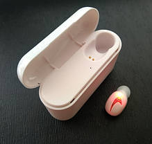 Бездротовий Bluetooth-навушник із мікрофоном HBQ-Q32 Single Logo White, фото 4