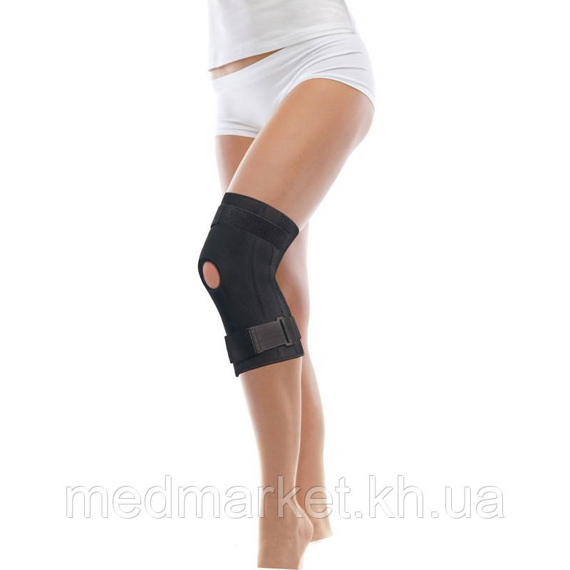 Бандаж колінного суглоба з ребрами жорсткості на шарнірах Торос 511 неопреновий