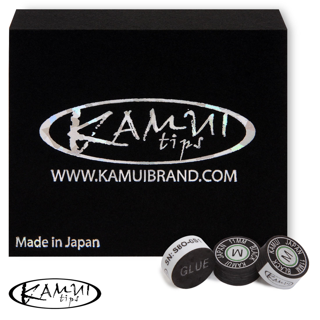 Наклейка для кия Kamui Snooker Black D11мм Medium 1шт