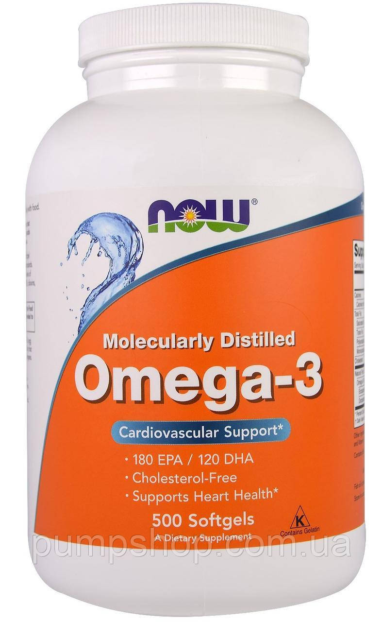 Омега-3 жирні кислоти Now Foods Omega-3 500 капс.