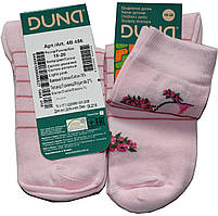 Шкарпетки для дівчаток, світло-рожеві з квіточками, розмір 20-22, Дюна