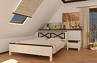 Ліжко дерев'яне Прованс 180х200 Mebigrand сосна біла