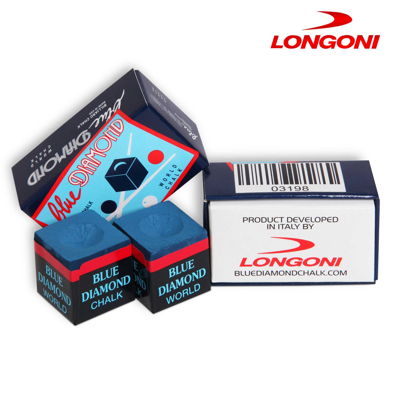 Крейда більярдна Blue Diamond Longoni синя 1шт