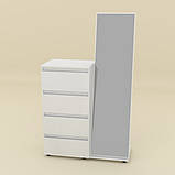 Комод з дзеркалом вільха Компаніт (100х45х166 см), фото 2