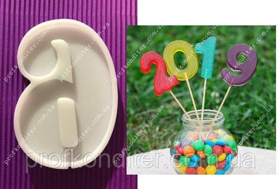 ЕКСКЛЮЗИВ! Силіконовий Молд для льодяників "Цифра 6 - 7см", фото 1