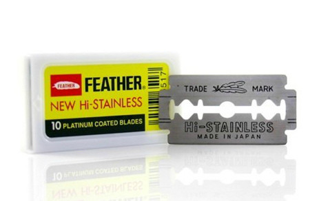 Леза для безпечної бритви Feather New Hi-Stainless (10 ліз)