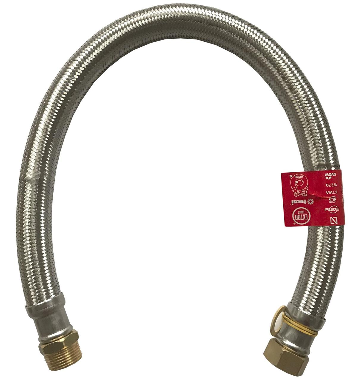 Шланг антивібраційний TUCAI RIVER MG-1-600 EXTRA TWIST 1' 0,6 м