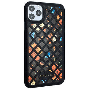 Чохол-накладка Silicone дляm Leather Janesper для Apple iPhone 11 Pro (black)