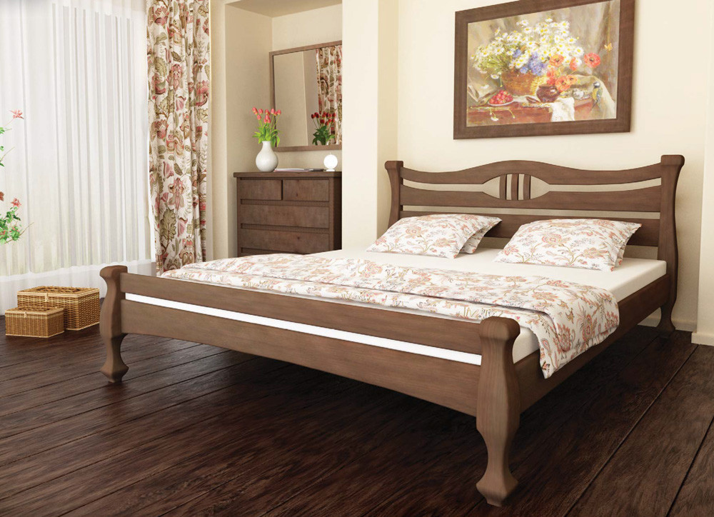Кровать деревянная Даллас 180х200 Mebigrand сосна белая - фото 2 - id-p1079016557