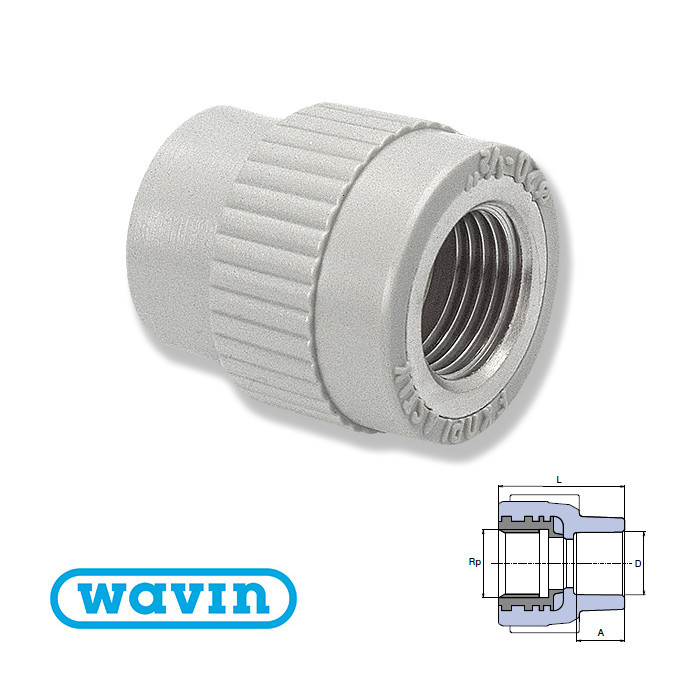 Муфта EKOPLASTIK з РВ (внутрішньою різзю), фото 1