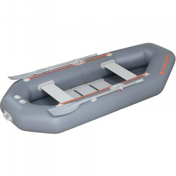 Надувний човен Колібрі К-280T темно-сірий, слань-книжка, фото 1