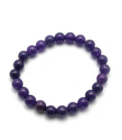 Браслет з аметисту (Ø=0,8 см)