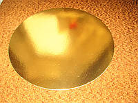 Подложка под торт золото/серебро 28 см
