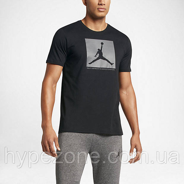 Футболка чорна AIR Jordan чоловіча