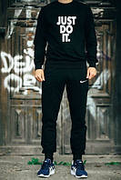 Чоловічий чорний спортивний костюм Nike Just Do It