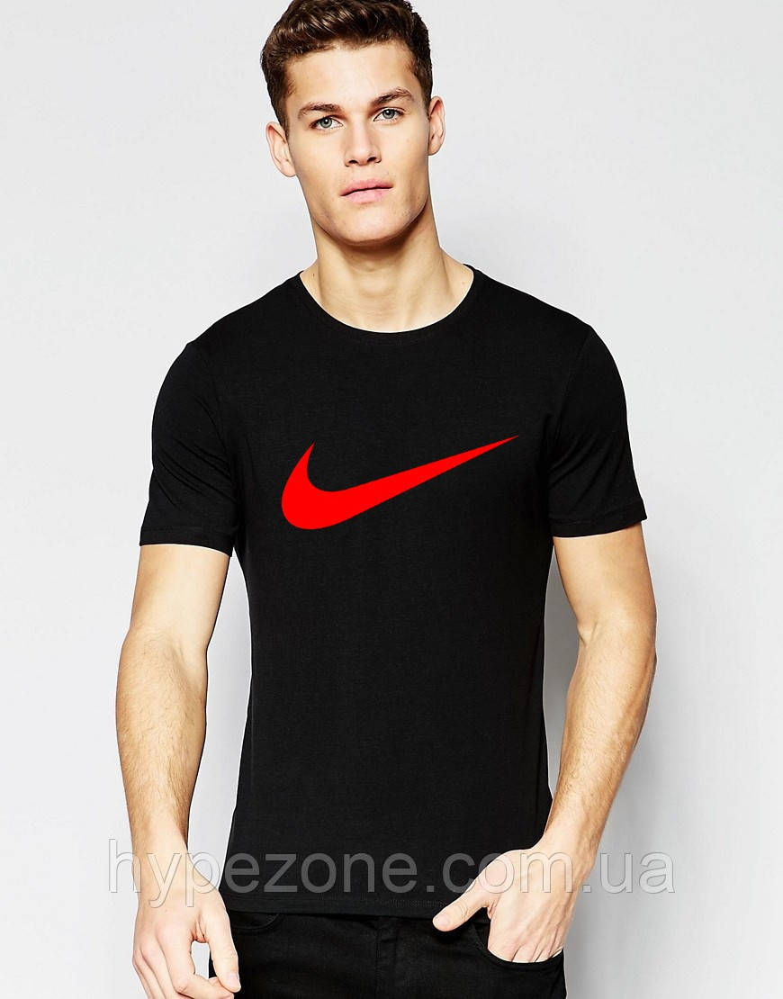 Чоловіча спортивна Футболка чорна Nike | Найк