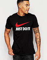 Футболка Чоловіча чорна Найк | Nike Just Do It чорна