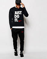 Чоловічий чорний спортивний костюм NikeJust Do It