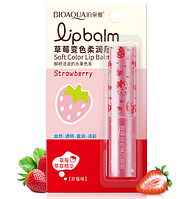 Бальзам для губ с клубникой Bioaqua Strawberry Soft Lip Balm (2.7г)