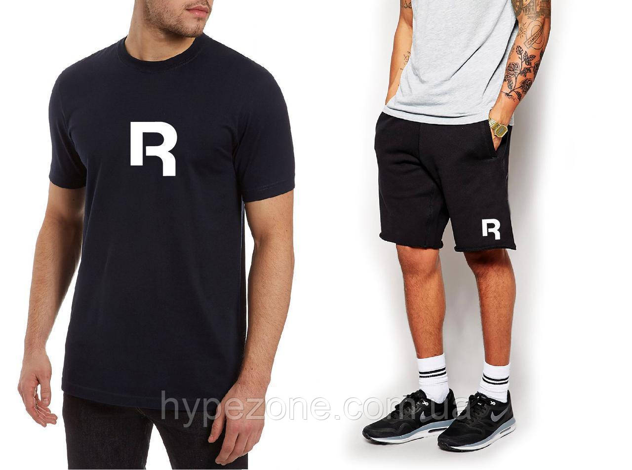 Чоловічий комплект футболка + шорти Reebok чорного кольору