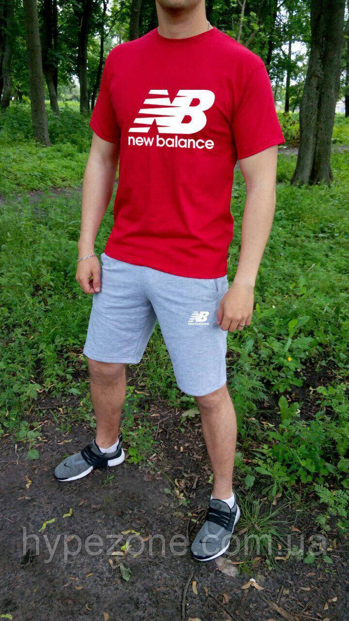Шорти Футболка New Balance Чоловік комплект футболка шорти Костюм літній чоловічий з шортами в стилі Нью Баланс