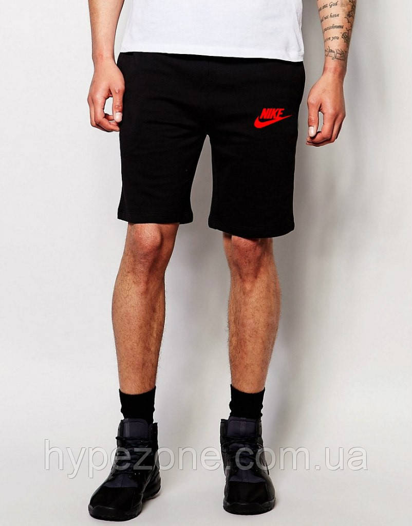 Шорти Nike ( Найк ) трикотажні червона галочка+лого