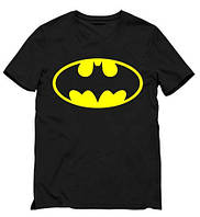 Чоловіча Футболка Batman трикотажна Чорна футболка Бетмен Бэтмен в стилі Марвел Супермен Летюча миша комікси