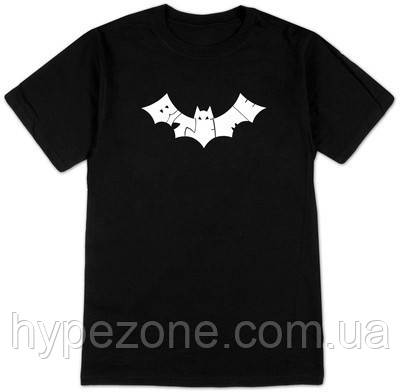 Чоловіча чорна Футболка Bite me bat