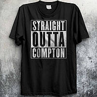 Чоловіча чорна Футболка STRAIGHT OUTTA COMPTON