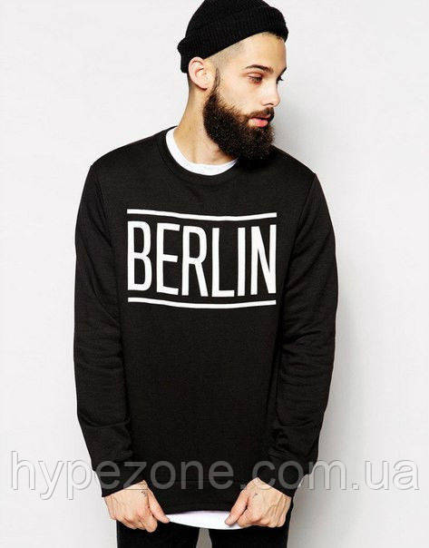 Світшот чорний BERLIN