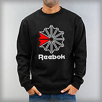 Світшот чорний REEBOK ( Рібок ) ( квітка )