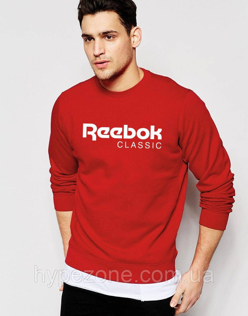 Світшот червоний REEBOK ( Рібок ) CLASSIC велике лого