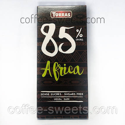 Шоколад «Africa», 85% какао «Torras», 100 г, фото 2