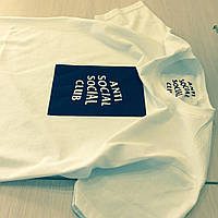 Футболка A. S. S. C. Біла Anti Social social club Футболка АССК"" В стилі АССК з принтом