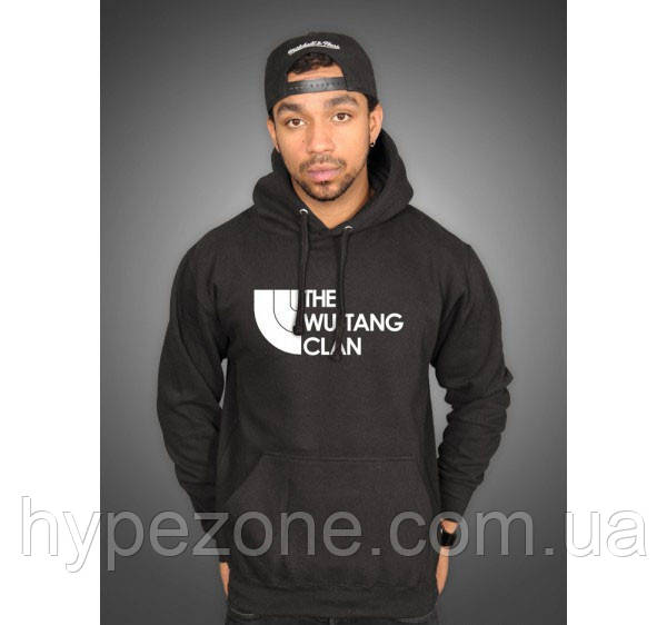 Толстовка чорна чоловіча Wu-Tang Clan Кенгуру Кофта з капюшоном Ву Танг Клан Худі Ву-Танг трикотажне, фото 1