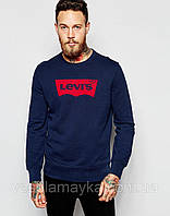 Світшот синій чоловіча з принтом Ливайс Левіс Levis Levis |