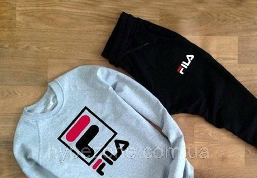Спортивний костюм FILA ( сірий ) Велике лого