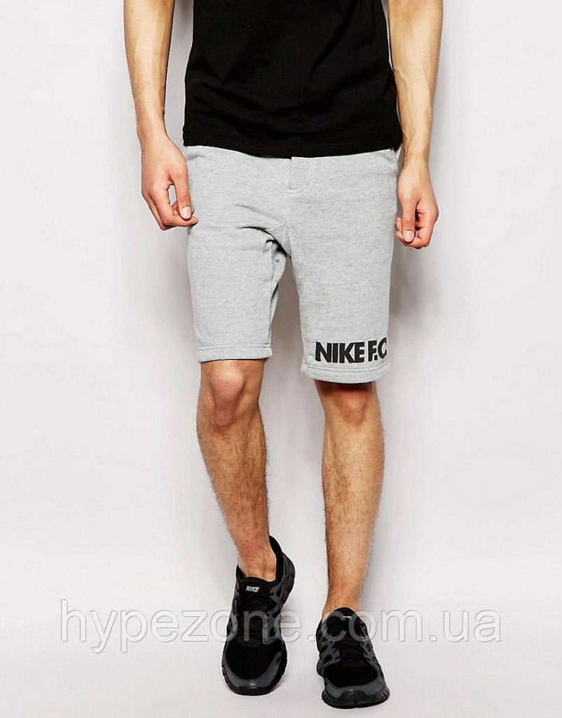 Шорти Найк ( Nike ( Найк ) ) сірі чоловічі трикотажні